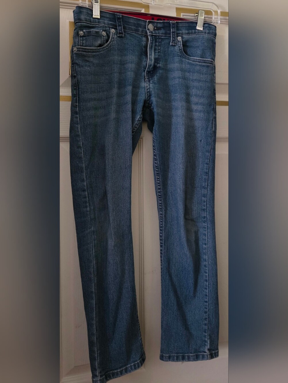 Levi's Boy's Straight Leg Jeans - Blue Wash